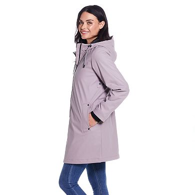 Women's Weathercast Water-Resistant Hooded Rain Jacket