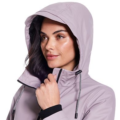 Women's Weathercast Water-Resistant Hooded Rain Jacket