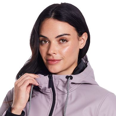 Women's Weathercast Water-Resistant Hooded Rain Jacket