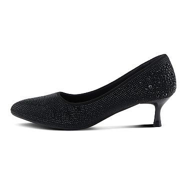 Patrizia Tyanna Women's Dazzle Embellished Kitten Heel Pumps