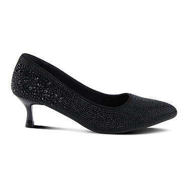 Patrizia Tyanna Women's Dazzle Embellished Kitten Heel Pumps