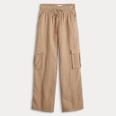 Juniors' SO® Soft Cargo Wide Leg Pants