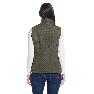 Women's Weathercast Multi Quilted Plush Lined Vest