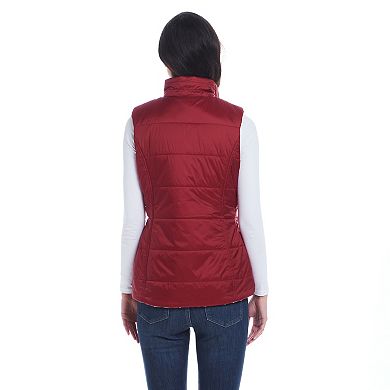 Women's Weathercast Reversible Plaid Quilted Vest