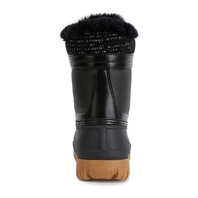 London Rag Capucine Women's Faux Fur Collar Boots