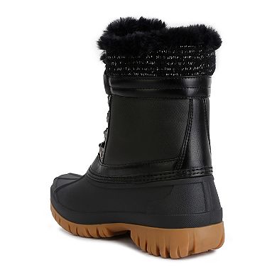 London Rag Capucine Women's Faux Fur Collar Boots