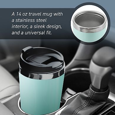 Elite Cuisine Single Serve Personal Coffee Maker with Stainless Steel Travel Mug