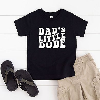 Dad's Little Dude Youth Short Sleeve Graphic Tee