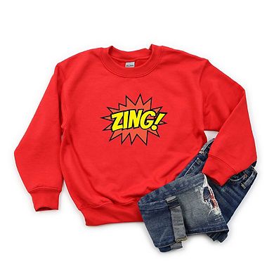Comic Zing Youth Graphic Sweatshirt
