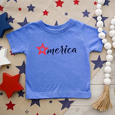 Merica Star Youth Short Sleeve Graphic Tee