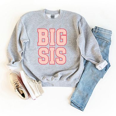 Big Sis Distressed Youth Graphic Sweatshirt