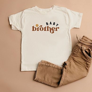 Boho Baby Brother Toddler Short Sleeve Graphic Tee