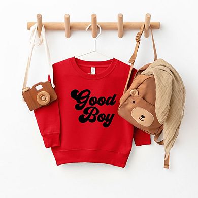 Good Boy Retro Toddler Graphic Sweatshirt