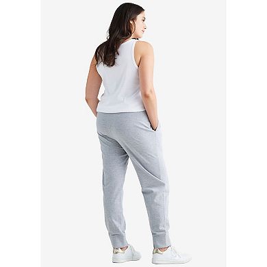 Ellos Women's Plus Size French Terry Drawstring Sweatpants