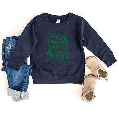 Camp Fire S'mores Toddler Graphic Sweatshirt