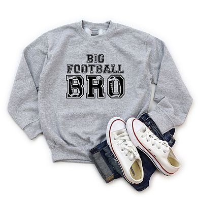 Big Football Bro Youth Graphic Sweatshirt