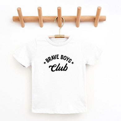 Brave Boys Club Stars Toddler Short Sleeve Graphic Tee