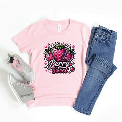 Berry Sweet Strawberry Youth Short Sleeve Graphic Tee