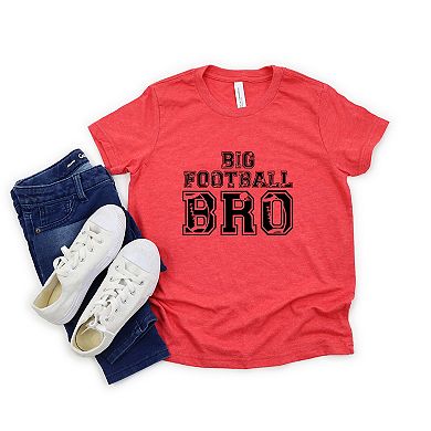 Big Football Bro Toddler Short Sleeve Graphic Tee