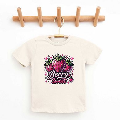 Berry Sweet Strawberry Toddler Short Sleeve Graphic Tee
