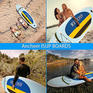 Ancheer Inflatable Stand Up Paddle Board W/ Accessories And Bag