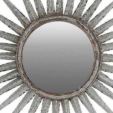 Distressed Sun Inspired Mirror