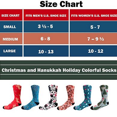 Holly And Trees Colorful Coolmax Crew Socks For Men & Women