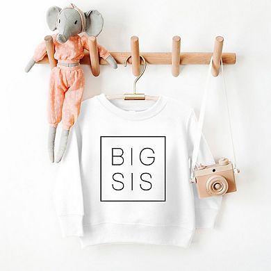 Big Sis Square Toddler Graphic Sweatshirt