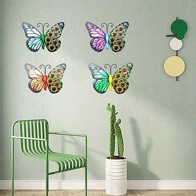 Butterfly 3d Wall Art Sculpture, Durable Metal Build, Outdoor Hanging Decor Ornaments