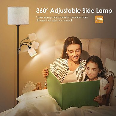 67.32'', 360° Adjustable 3200k Mother Daughter Floor Lamp