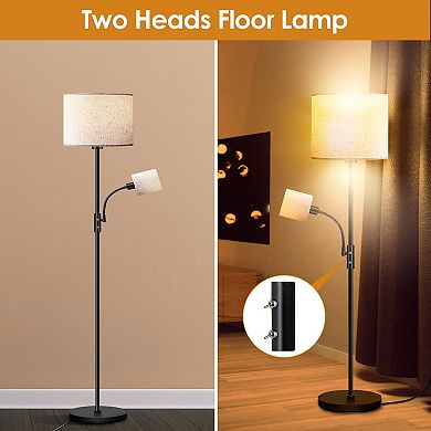 67.32'', 360° Adjustable 3200k Mother Daughter Floor Lamp