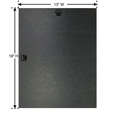 Black Cardboard Hanger Back for 13 x 19 Picture Frames, Artwork, and DIY Projects (10 Pack)