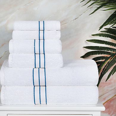 SUPERIOR 6-Piece Turkish Cotton Ultra-Plush Absorbent Bath Towel Set
