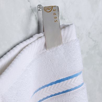 SUPERIOR 8-Piece Turkish Cotton Ultra-Plush Absorbent Bath Towel Set