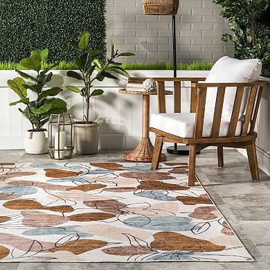 nuLOOM Deisy Abstract Floral Indoor / Outdoor Area Rug