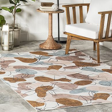 nuLOOM Deisy Abstract Floral Indoor / Outdoor Area Rug