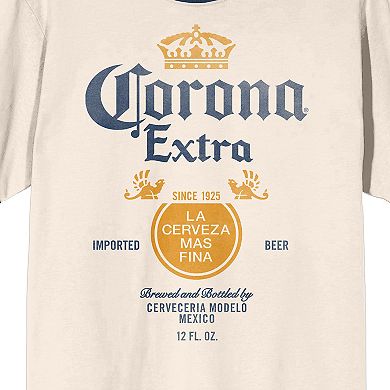 Men's Corona Extra Label Trimmed Graphic Tee