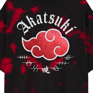 Men's Naruto Akatsuki Cloud Crewneck Graphic Tee