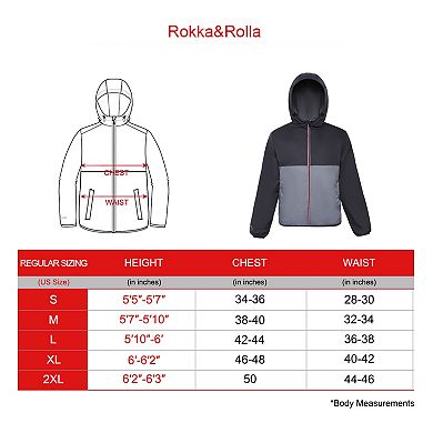 Men's Rokka&Rolla Packable Mesh Lined Windbreaker