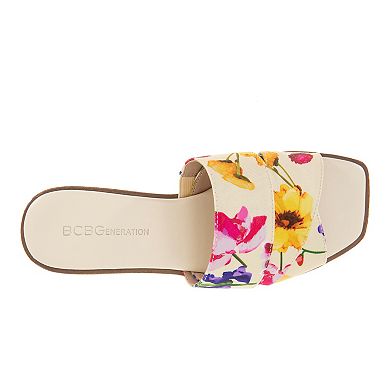 BCBGeneration Lileen Floral Slip-On Women's Sandals