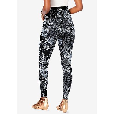 Roaman's Women's Plus Size Ankle-length Essential Stretch Legging