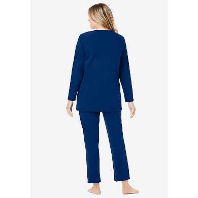 Dreams & Co. Women's Plus Size Petite 2-piece Lounge Set