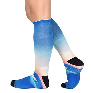 Sierra Socks River Valley Pattern Coolmax Socks, Nature Collection For Men & Women Crew Socks