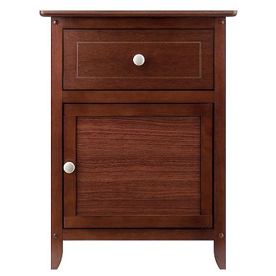 Versatile Accent Table Nightstand with Drawer Modern Bedside End Table for Bedroom or Living Room