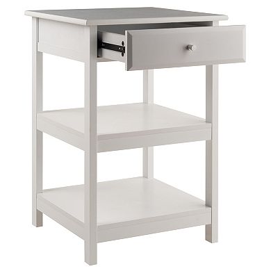 Printer Stand with Open Shelves - Ideal for Home Office, Sturdy Construction, Elegant Design
