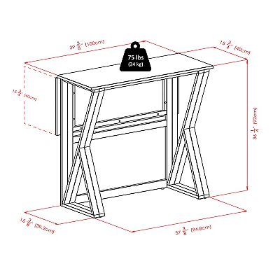 3-pc Drop Leaf Table With Cushion Seat Bar Stools