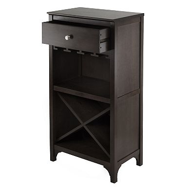 Espresso Wine Cabinet With Stylish Storage Solution for Your Home