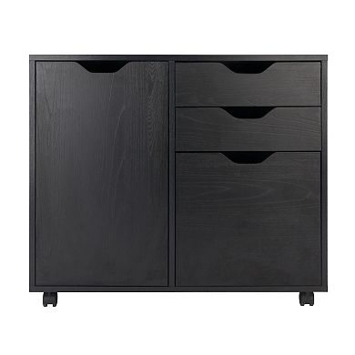 Wide 2-Drawer Filing Cabinet with Adjustable Shelf - Mobile Storage Solution