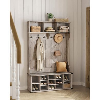 Hall Tree With Bench And Shoe Storage