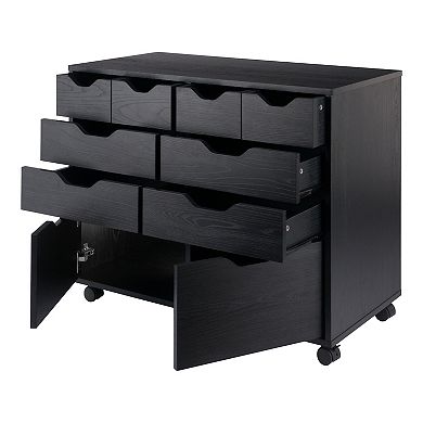 Bins & Drawers Multi-Storage Wide Mobile Cabinet